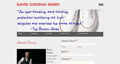 Desktop Screenshot of daviddodsonmusic.com