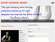 Tablet Screenshot of daviddodsonmusic.com